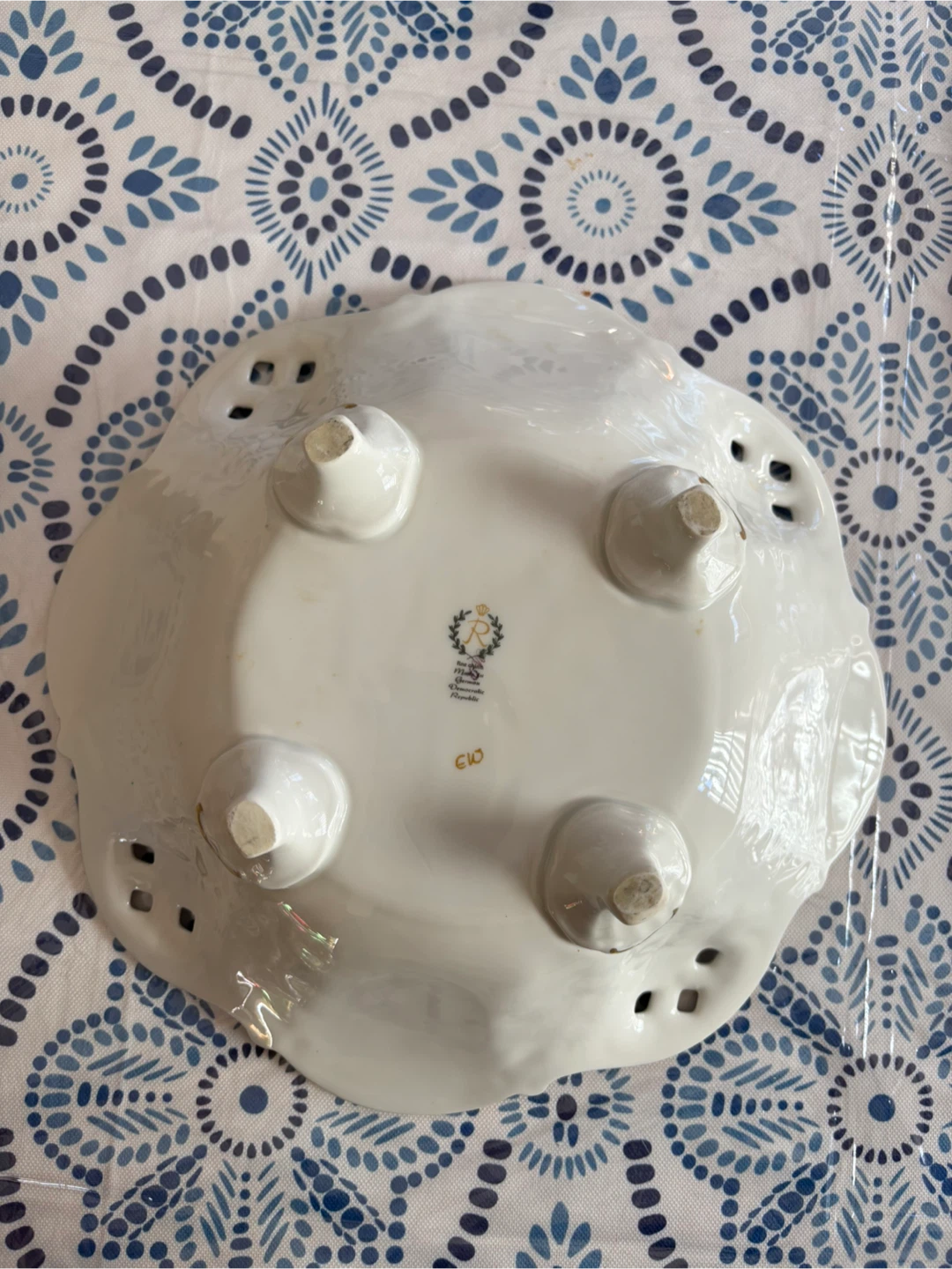 Vintage Floral Porcelain Bowl - photo 2