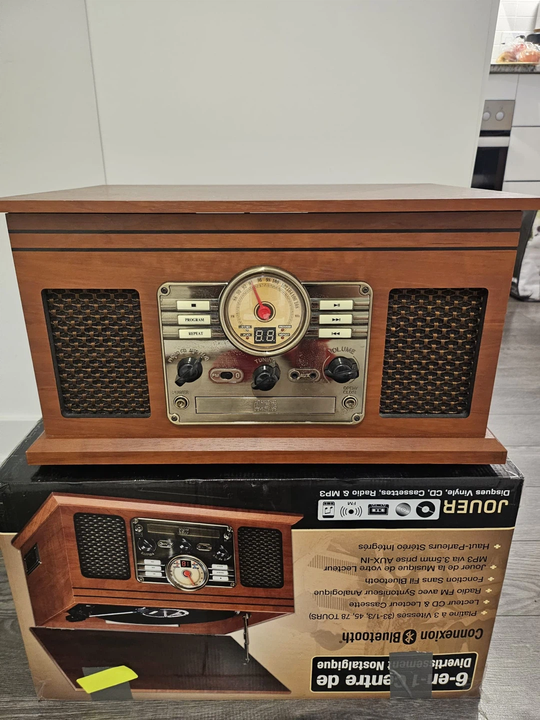 Innovative Tech 6-in-1 Nostalgic Entertainment Center
