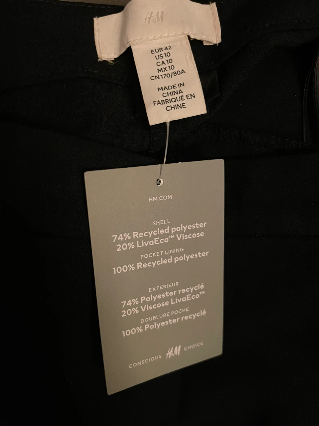 H&M Black Pants Size 10 - photo 3