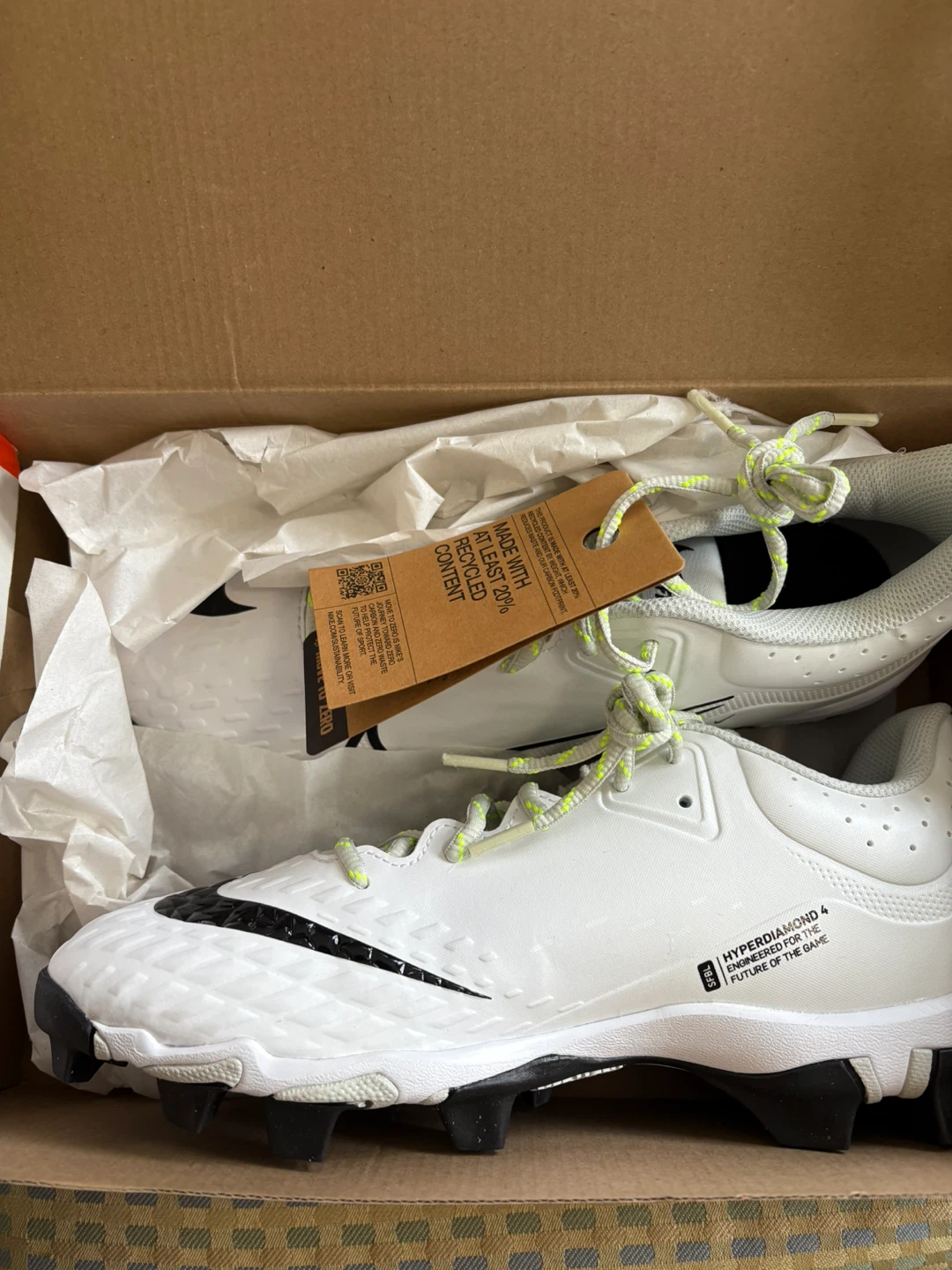 WOMENS Nike Hyperdiamond 4 Keystone Softball Cleats - Size 10 - photo 2