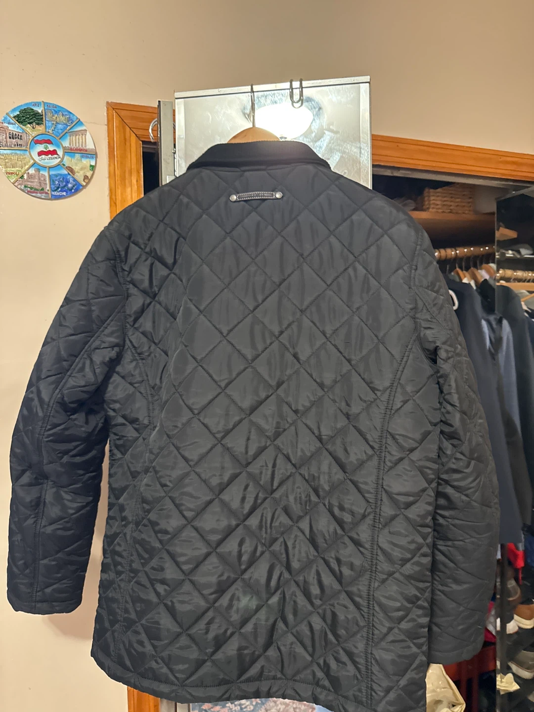 Tahari Black Puffer Coat, Size L - photo 2