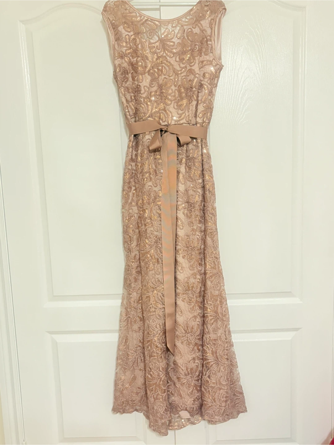Lace & Sequin Formal Dress