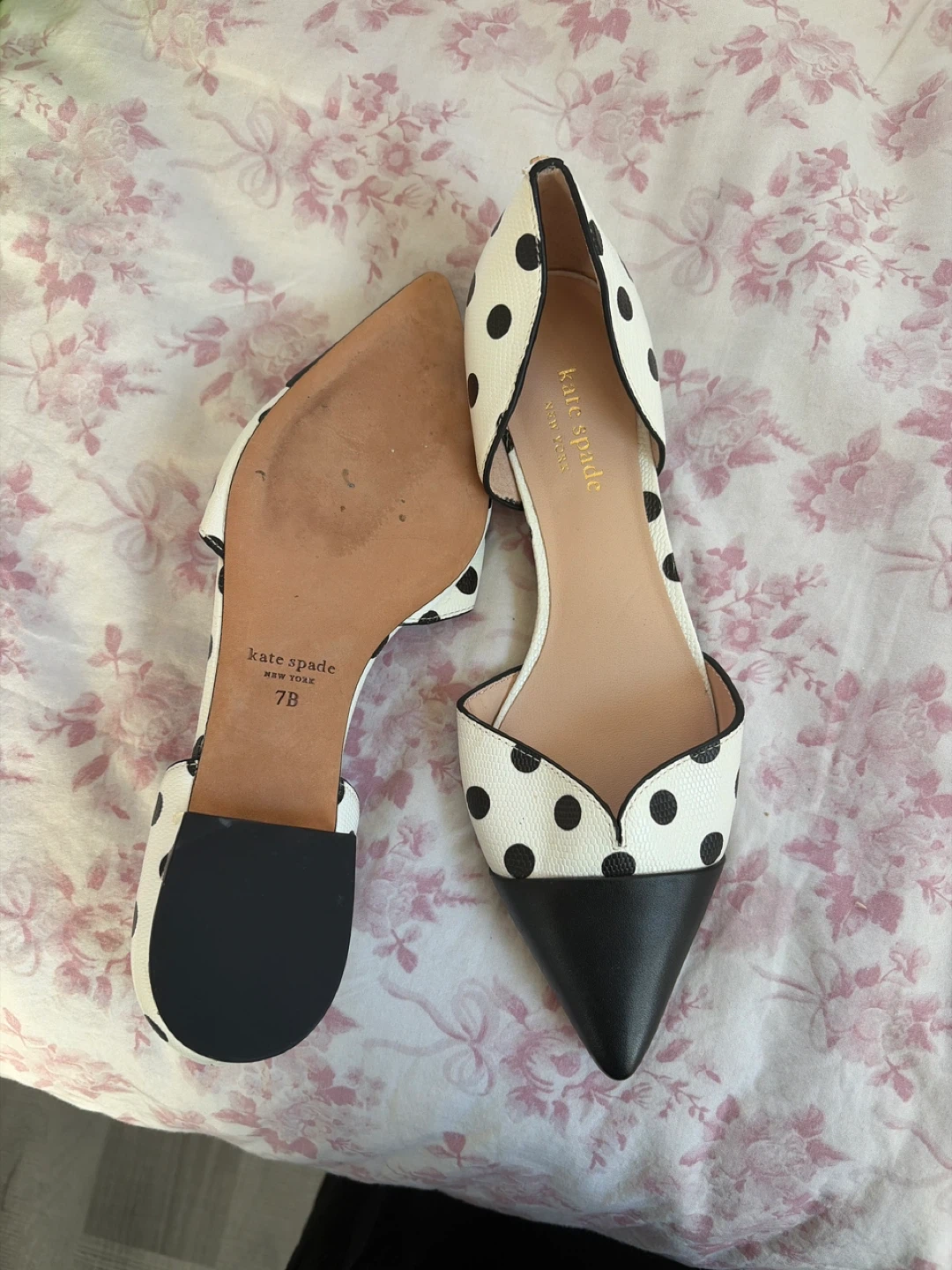 Kate Spade Polka Dot Flats - Size 7 - photo 3