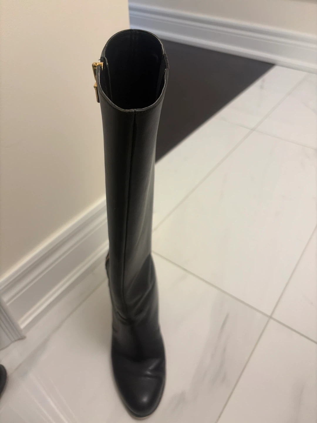 Michael Kors Black Leather Knee High Boots - photo 3