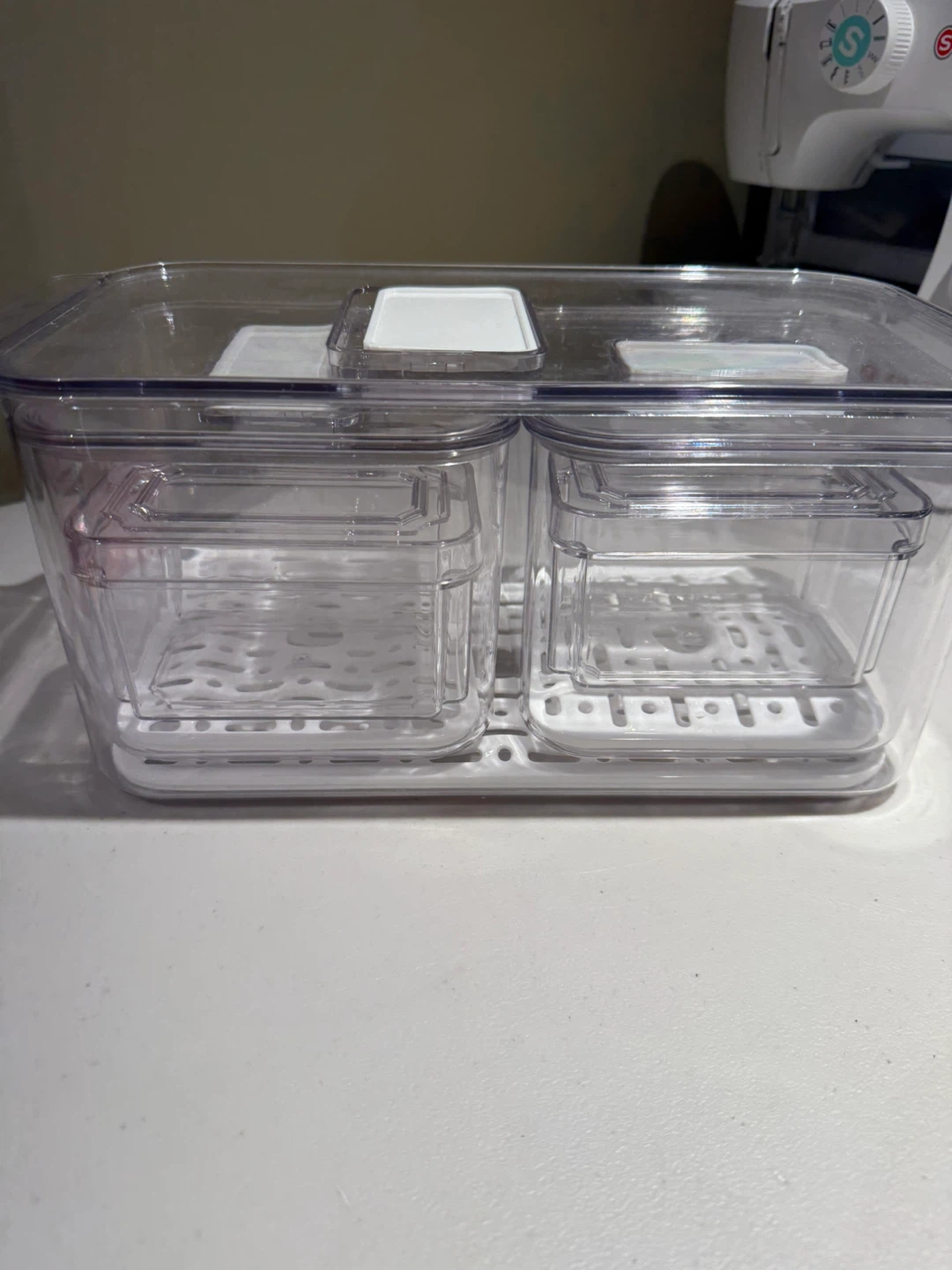 Clear Fridge Organizers - Set of 5
