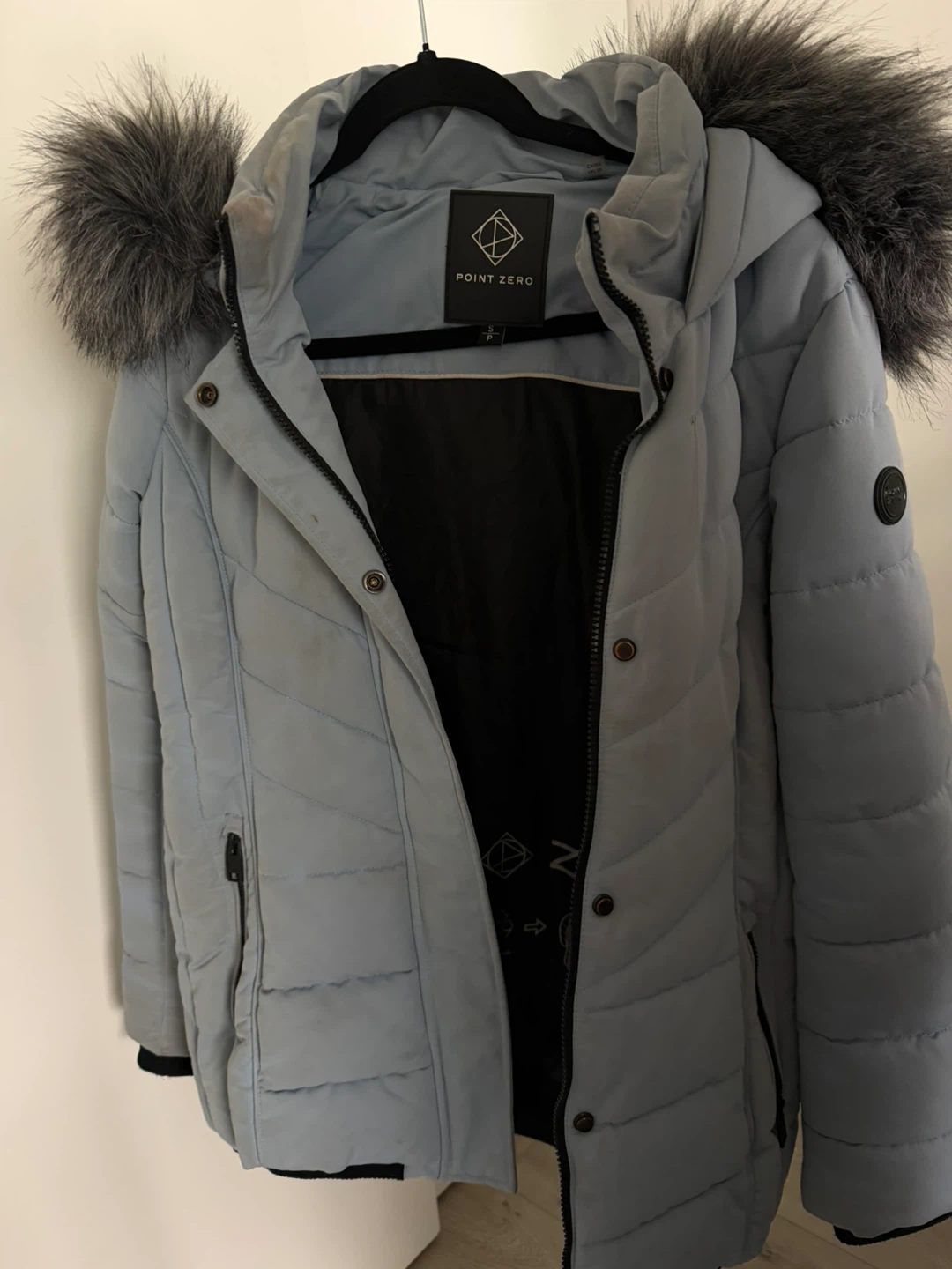 Point Zero Puffer Jacket - Light Blue, Size P - photo 4
