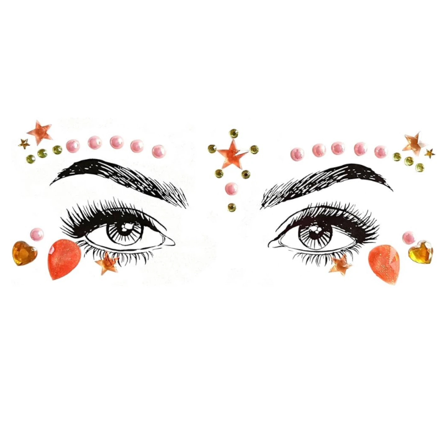 Face Gems - Rhinestone Stickers
