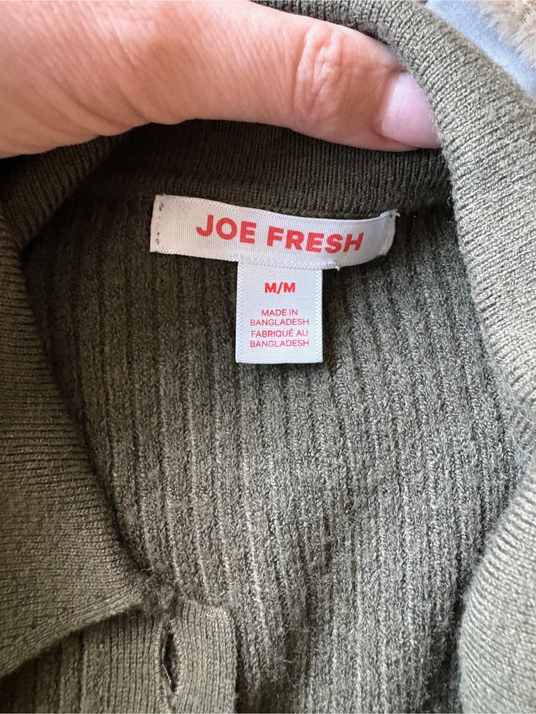 Joe Fresh Olive Green Cardigan - photo 5