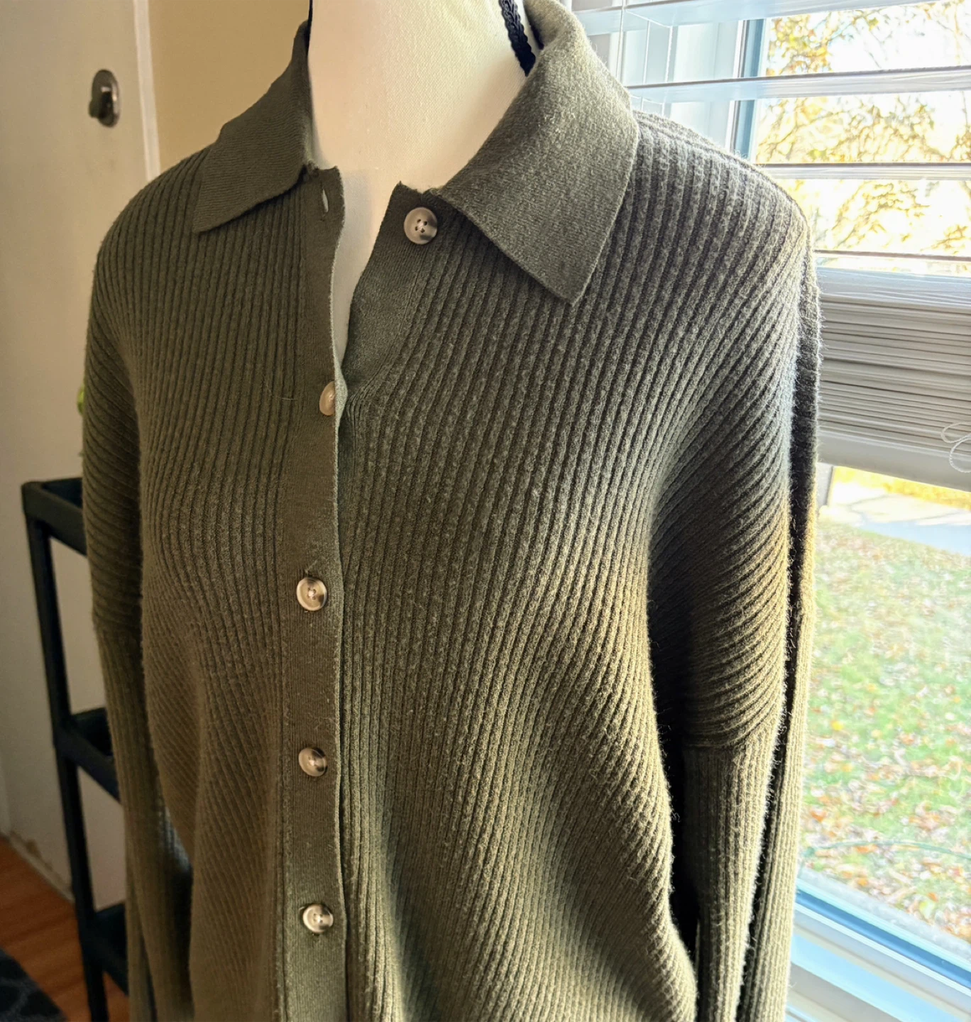 Joe Fresh Olive Green Cardigan - photo 2