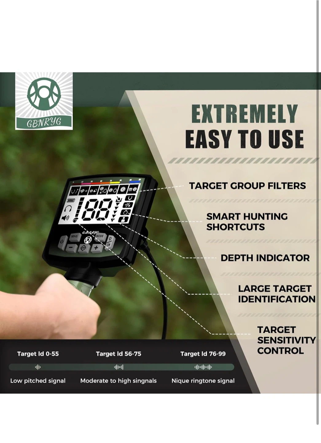 Metal Detector with 5 Detection Modes - photo 4