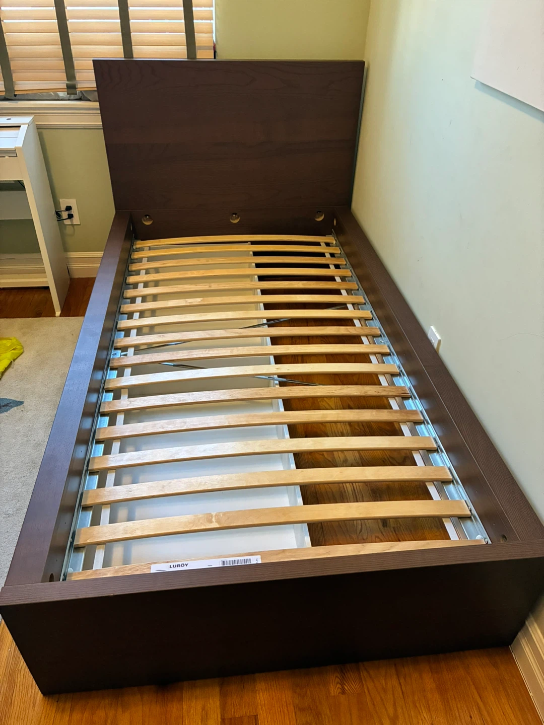IKEA twin Bed Frame w/ 2 Drawers - Brown - photo 5