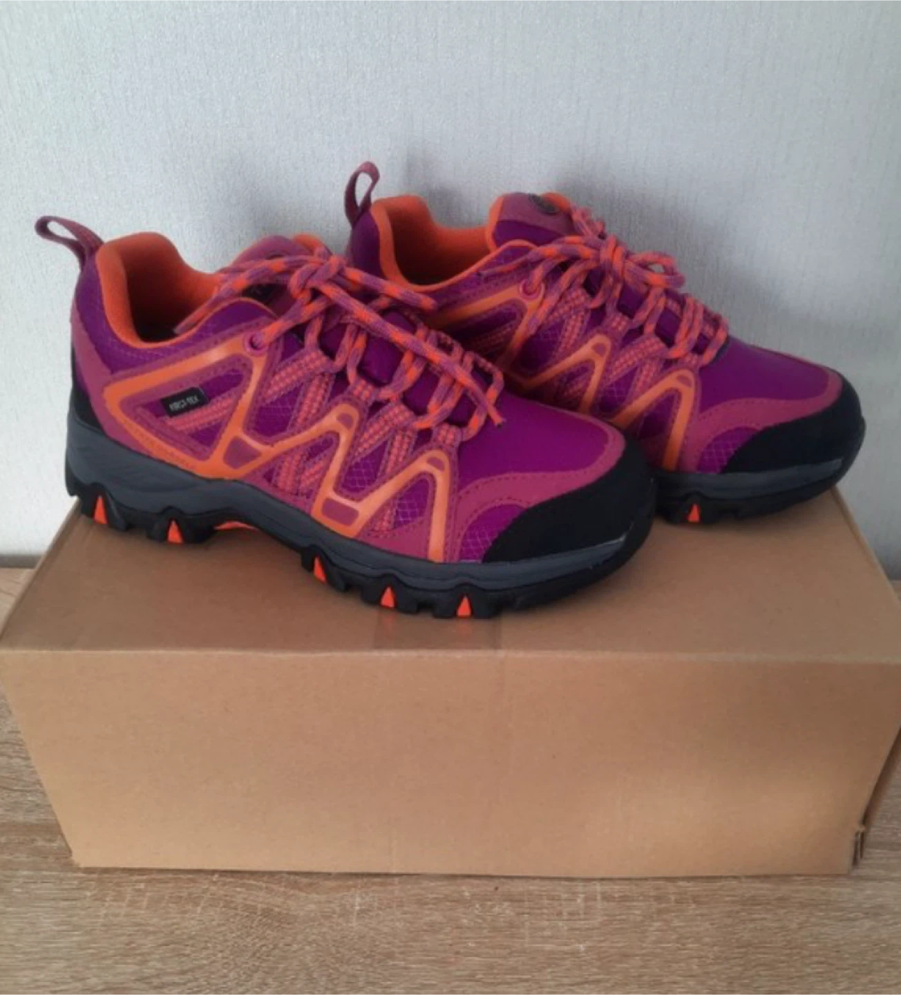 DTO First-Tex Hiking Shoes - Purple & Orange