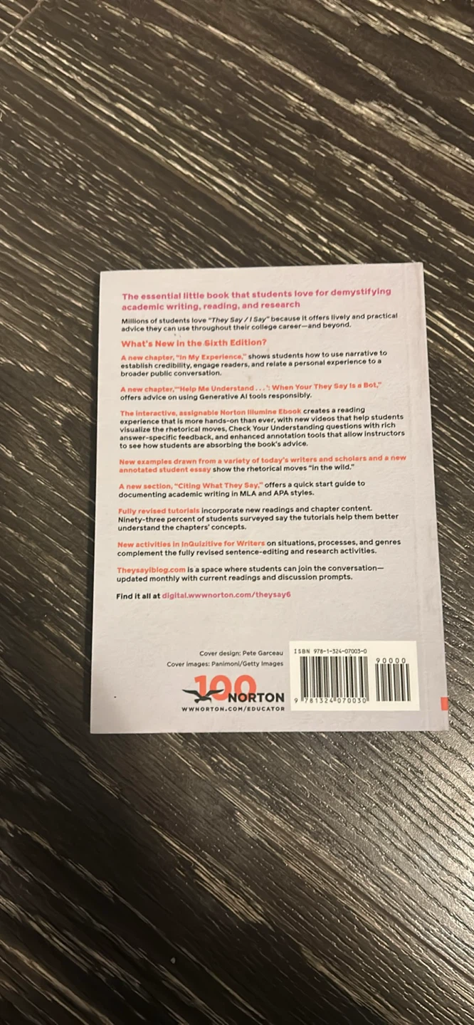 BRAND NEW They Say I Say: Academic Writing Guide - photo 2