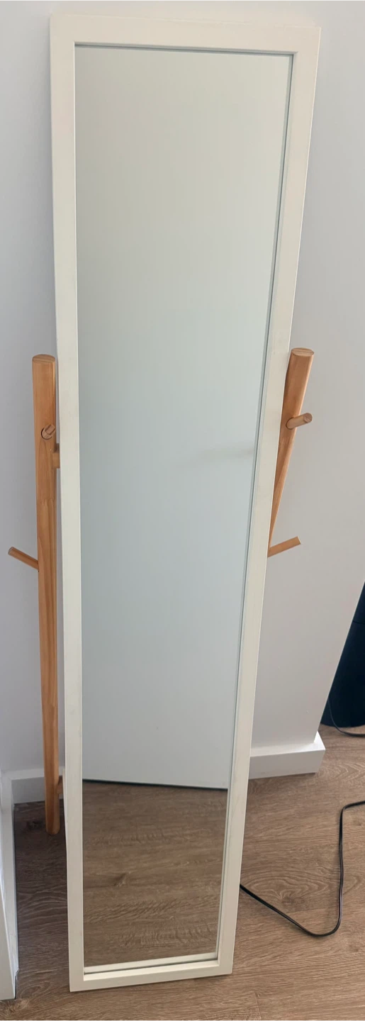 White Framed Full Length Mirror