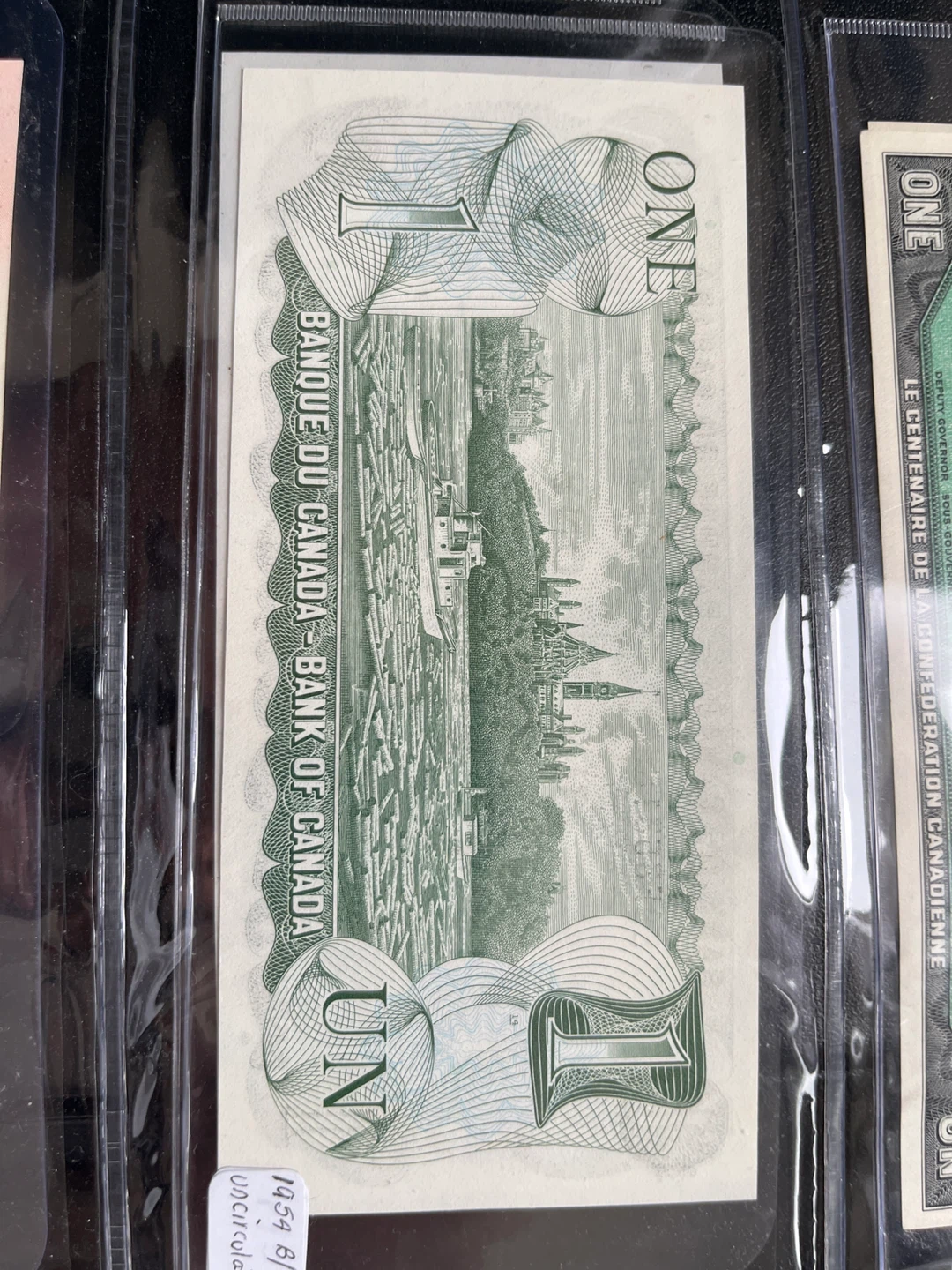 Vintage 1954 Canadian One Dollar Bill - photo 2