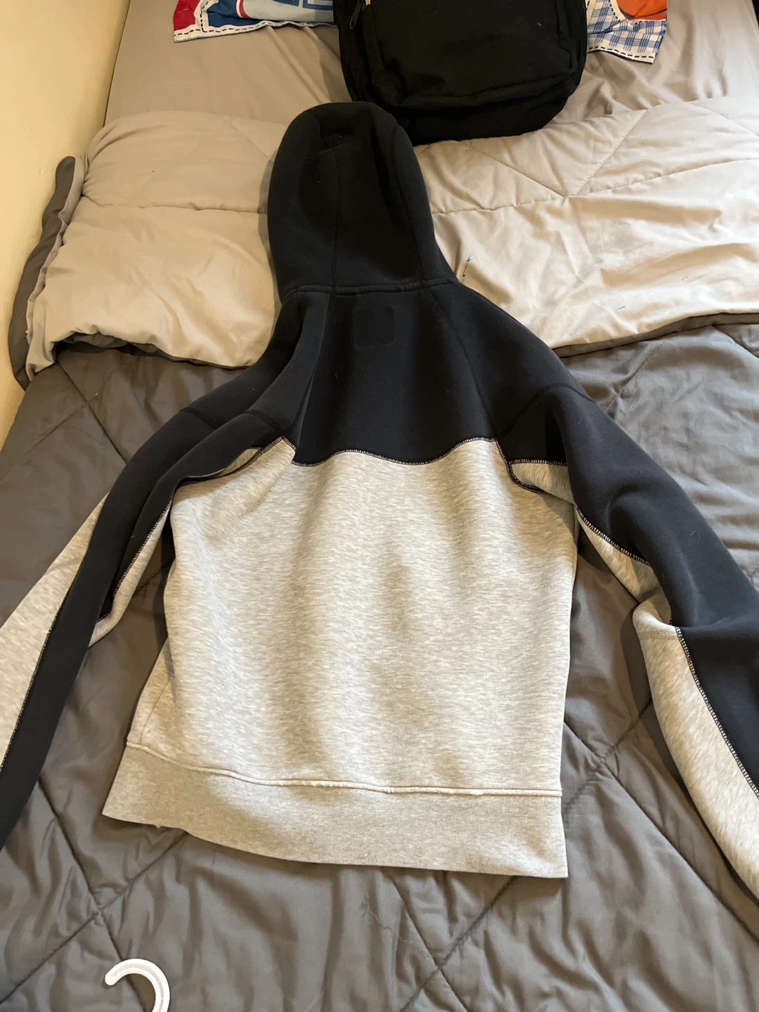 Nike Tech Fleece Full-Zip Hoodie - Black/Grey - photo 2