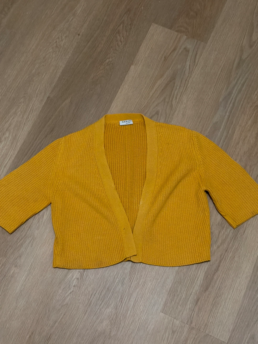 Akris punto Yellow Cardigan