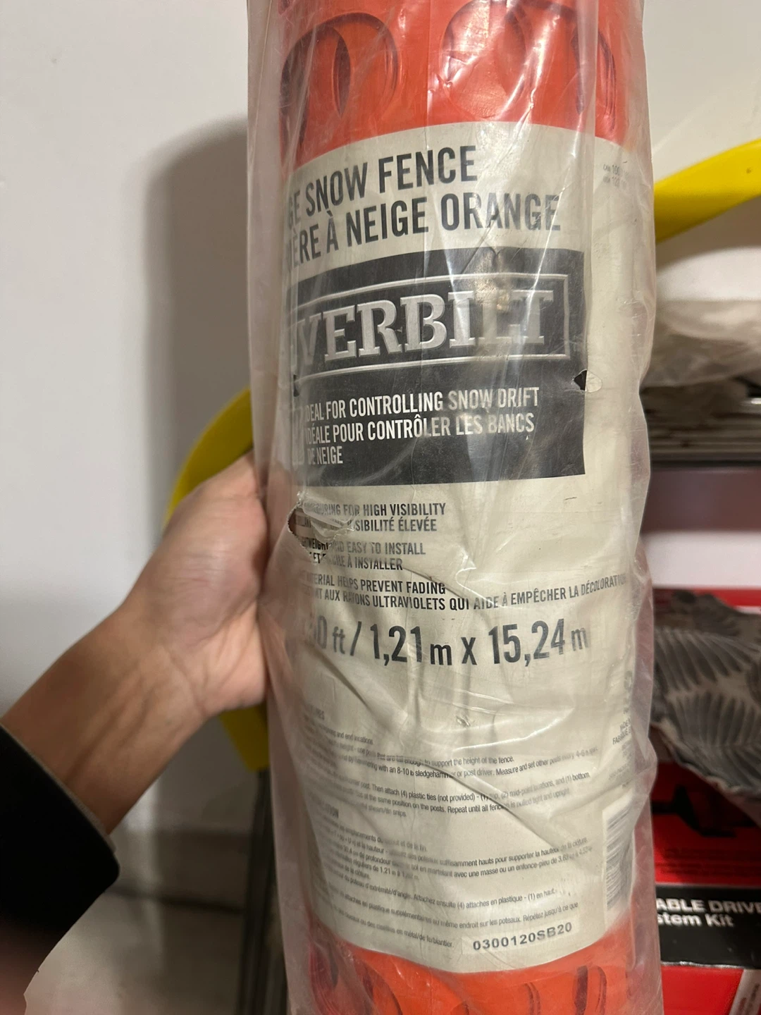 Everbilt Orange Snow Fence 4ft x 50ft