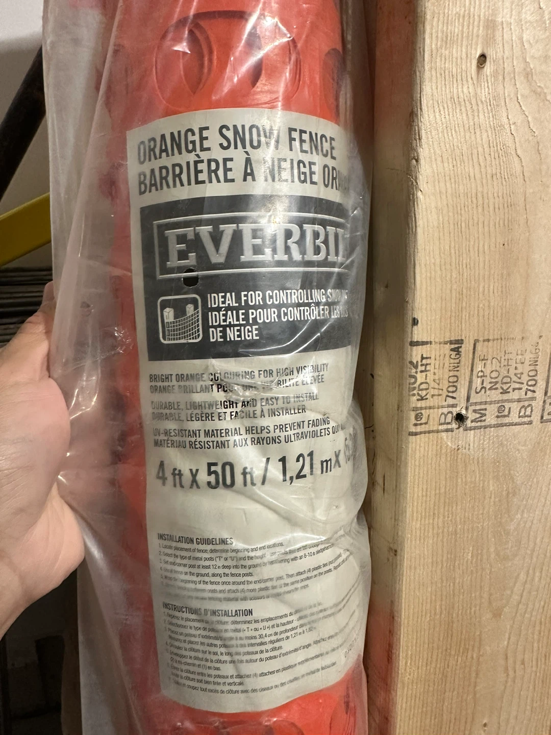Everbilt Orange Snow Fence 4ft x 50ft - photo 2