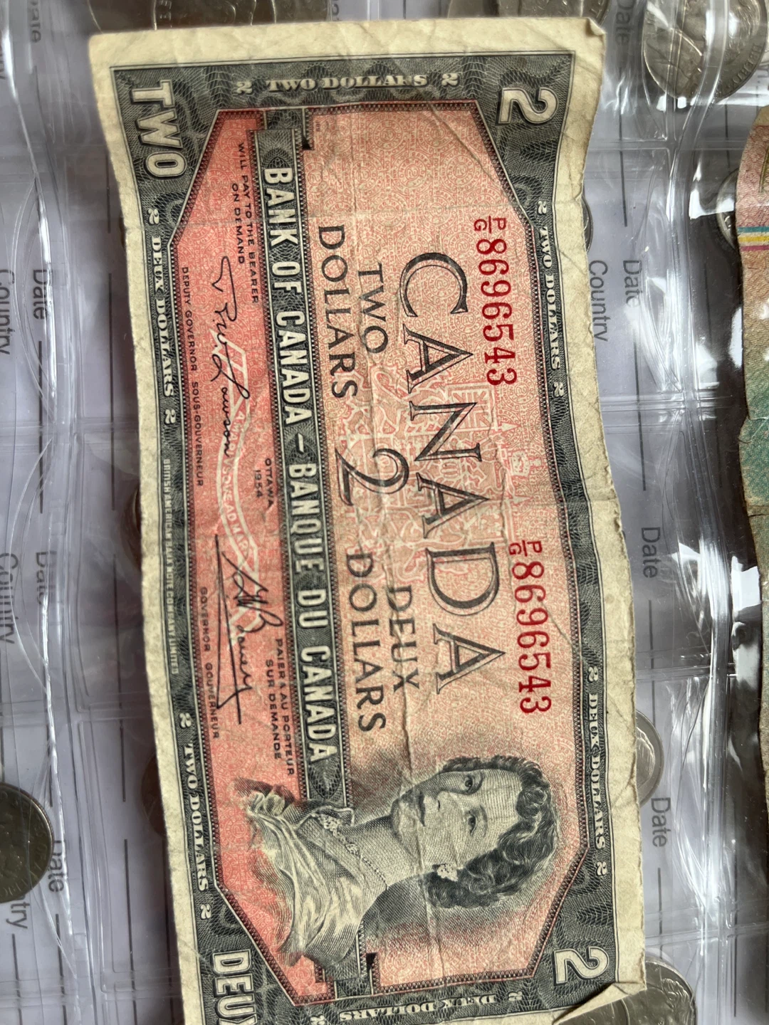 Vintage Bank of Canada $2 Bill