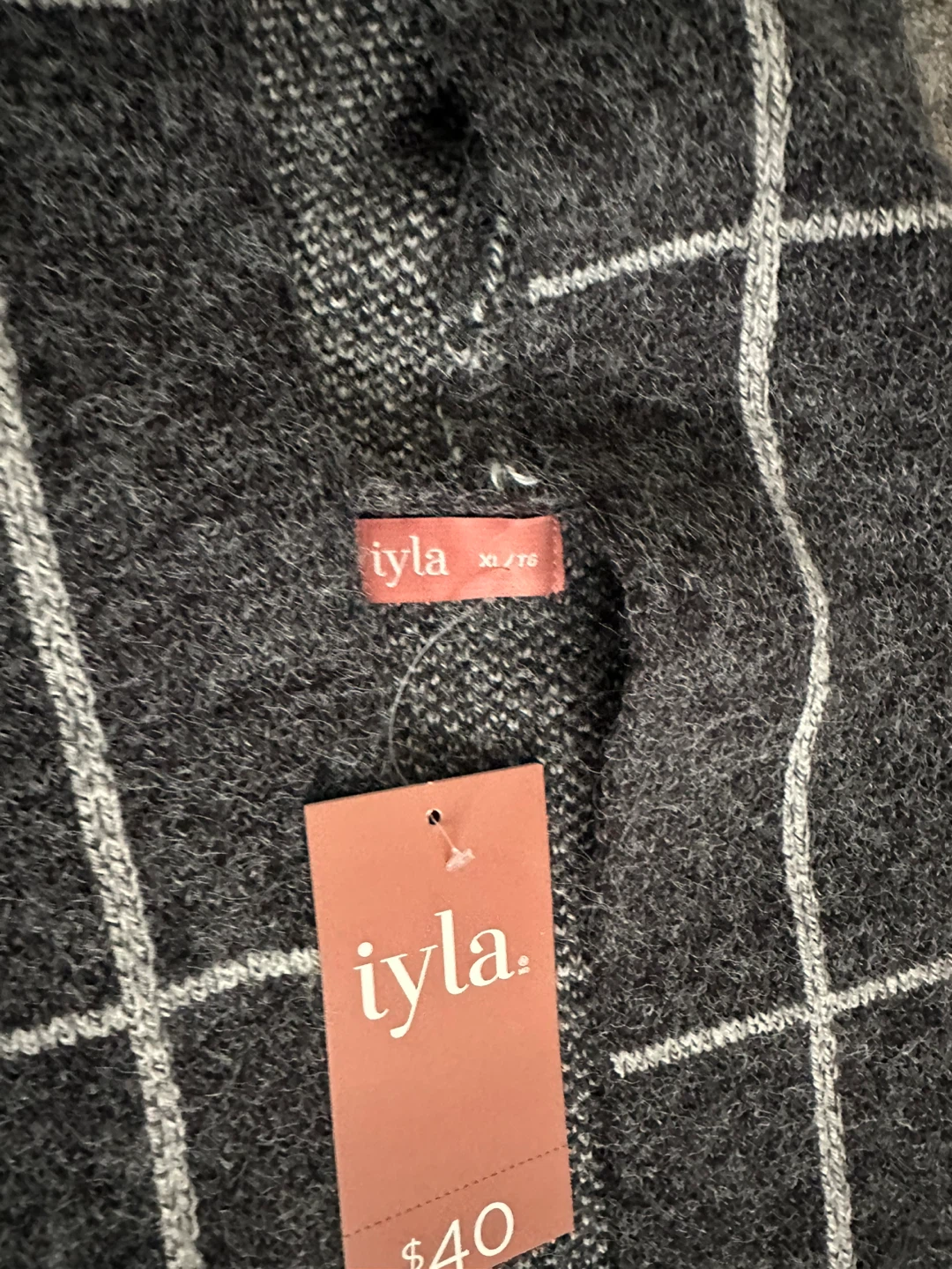 Iyla XL/TG Grey Hooded Cardigan - New with Tags! - photo 4