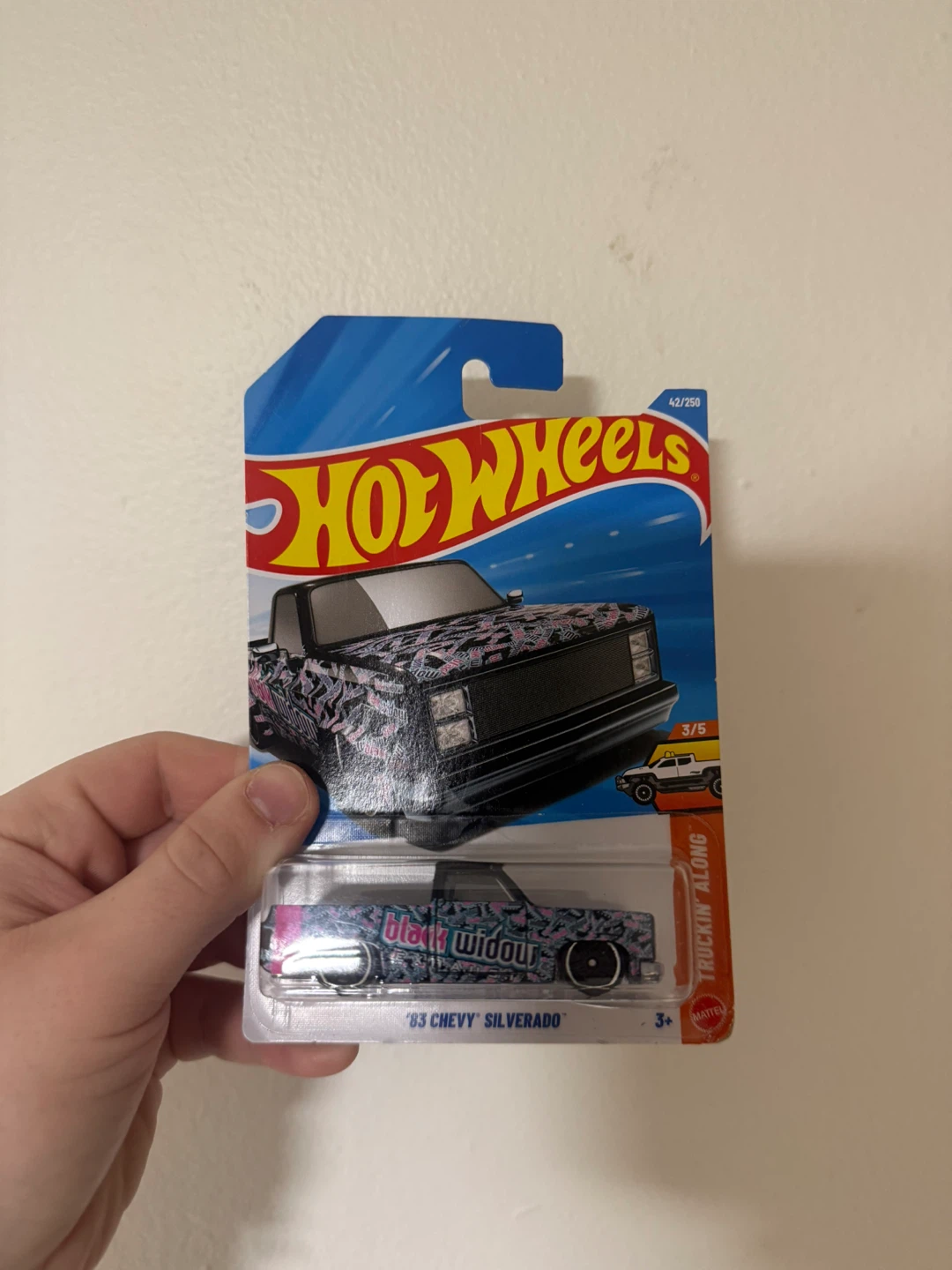 Hot Wheels '83 Chevy Silverado Black Widow Truck