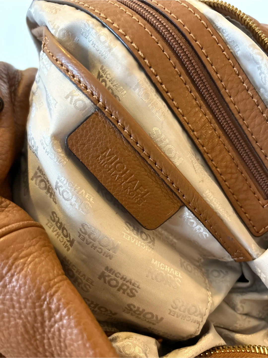 Michael Kors - Brown Leather Satchel Bag - photo 5