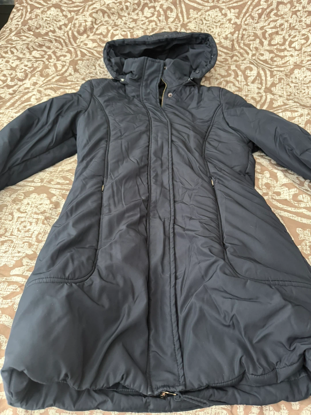 Sandro Ferrone Black Puffer Coat - Size S