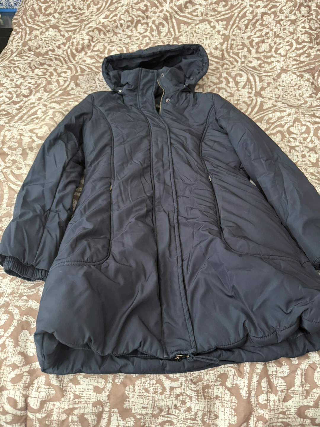 Sandro Ferrone Black Puffer Coat - Size S - photo 2