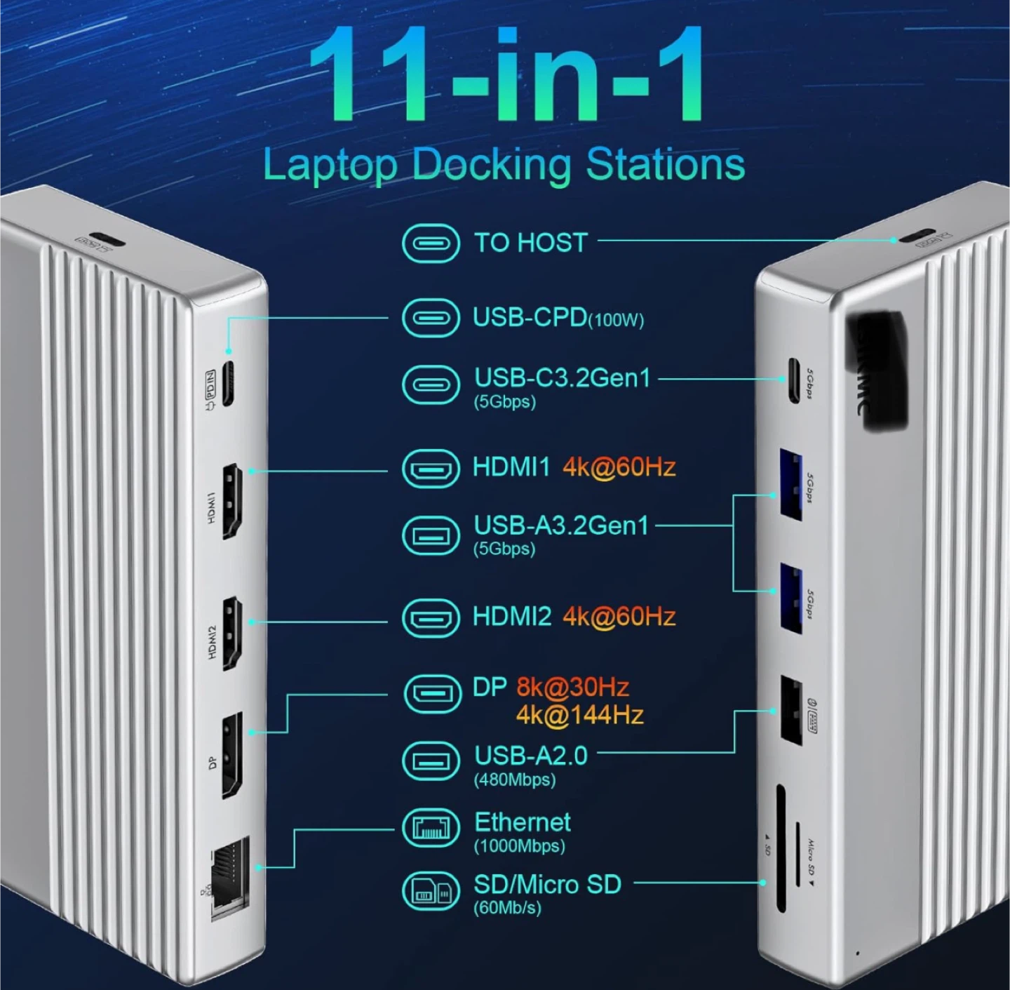 11-in-1 Laptop Docking Station - photo 2