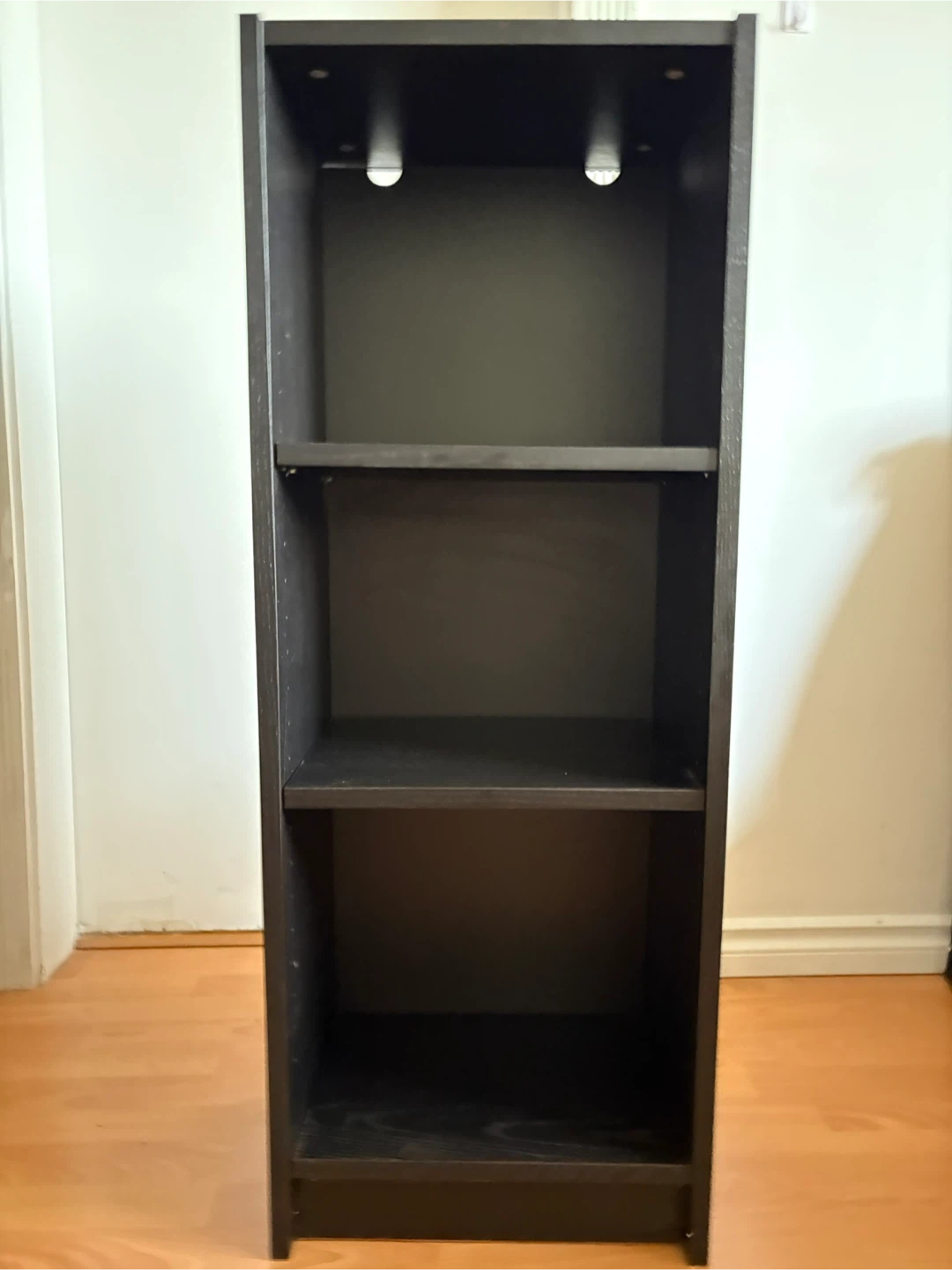 Black bookshelf
