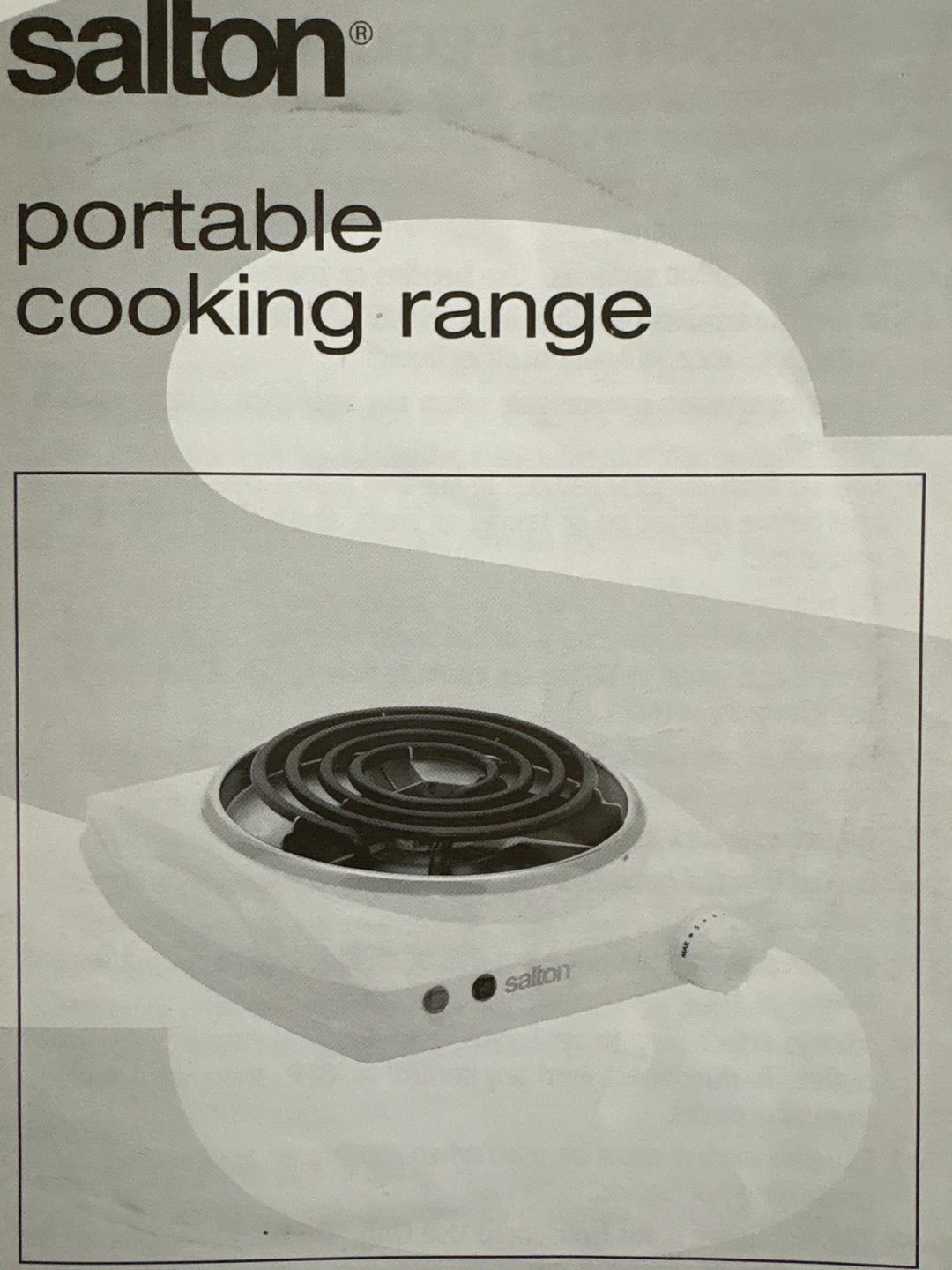 Salton Portable Cooking Range