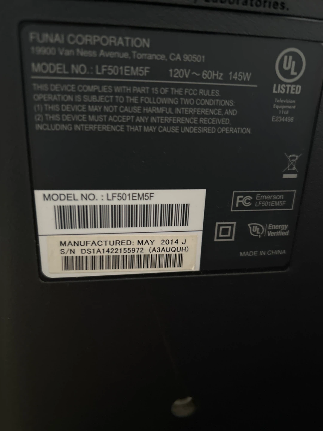 Emerson 50 inch LED TV + Roku - photo 4