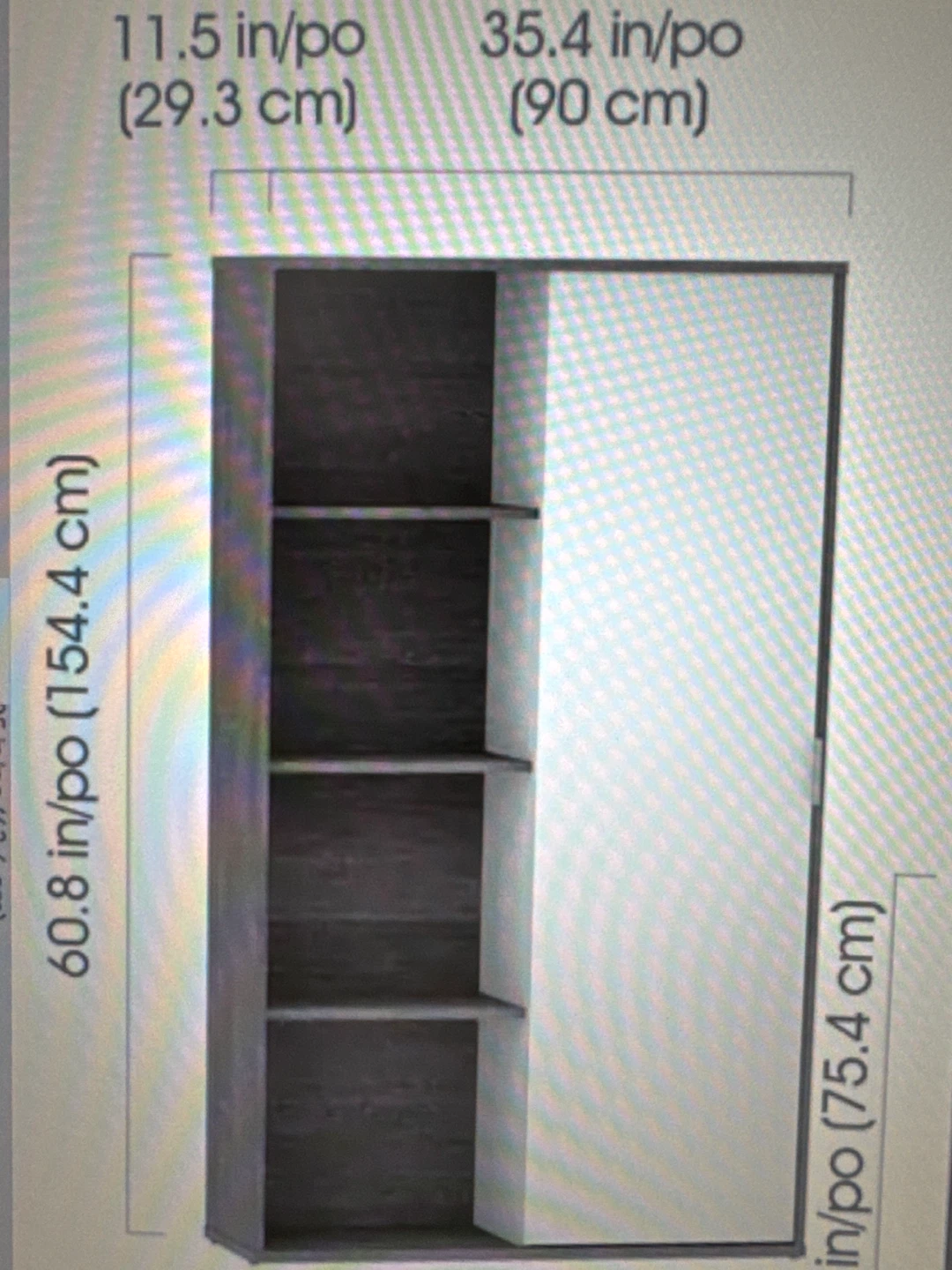 Bestar Equinox Bookcase with Sliding Door - photo 4