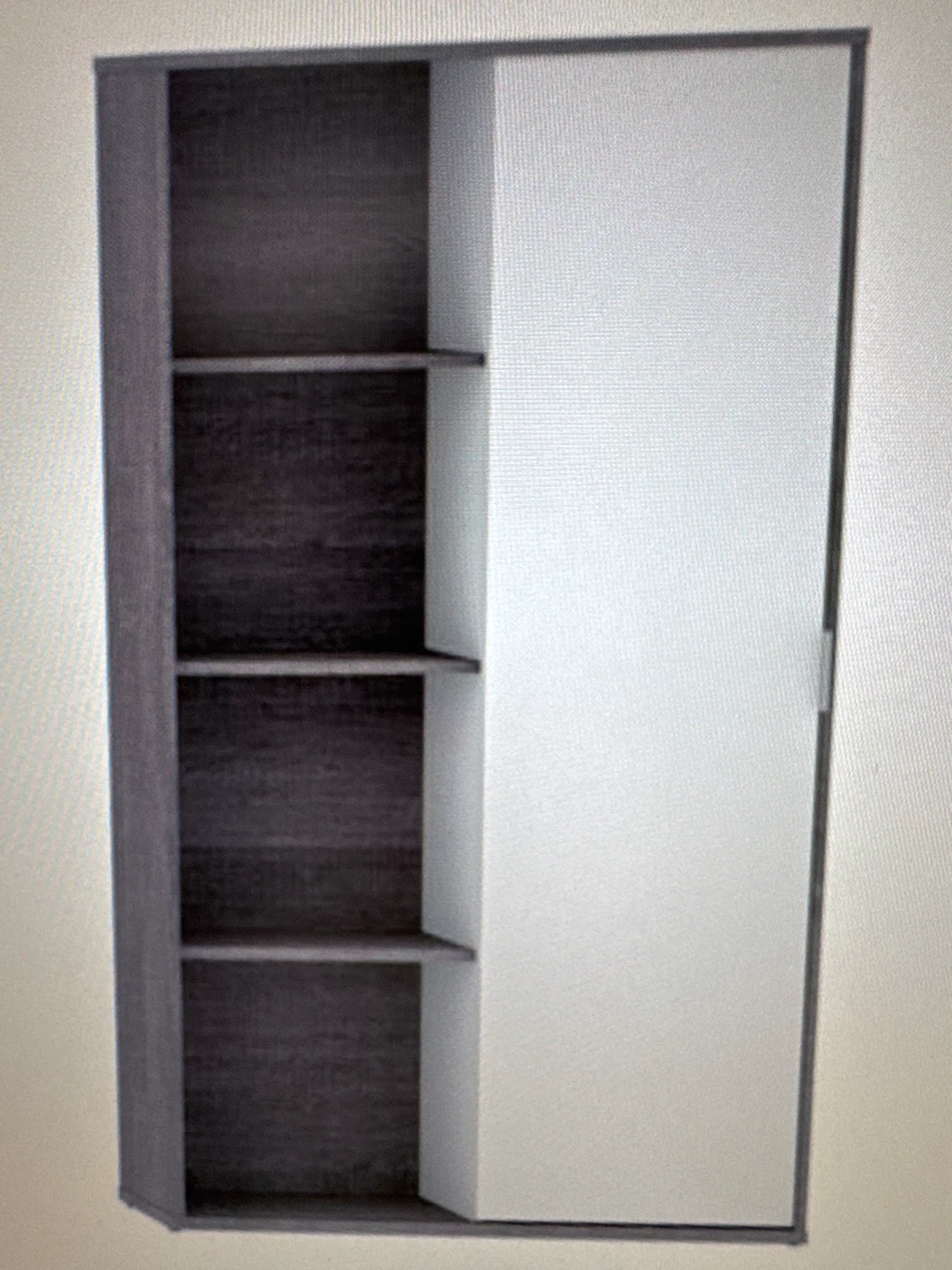 Bestar Equinox Bookcase with Sliding Door - photo 3