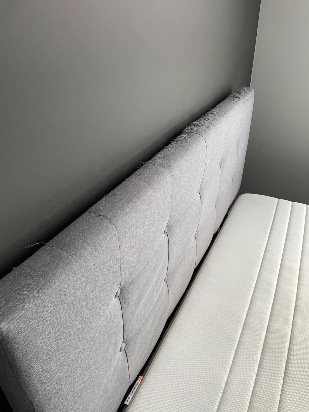 Queen Grey Bed Frame with Headboard - photo 4