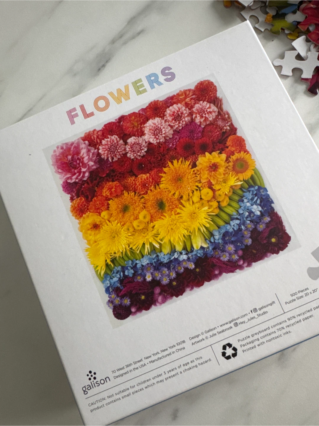 Galison Flowers 500 Piece Puzzle - photo 3