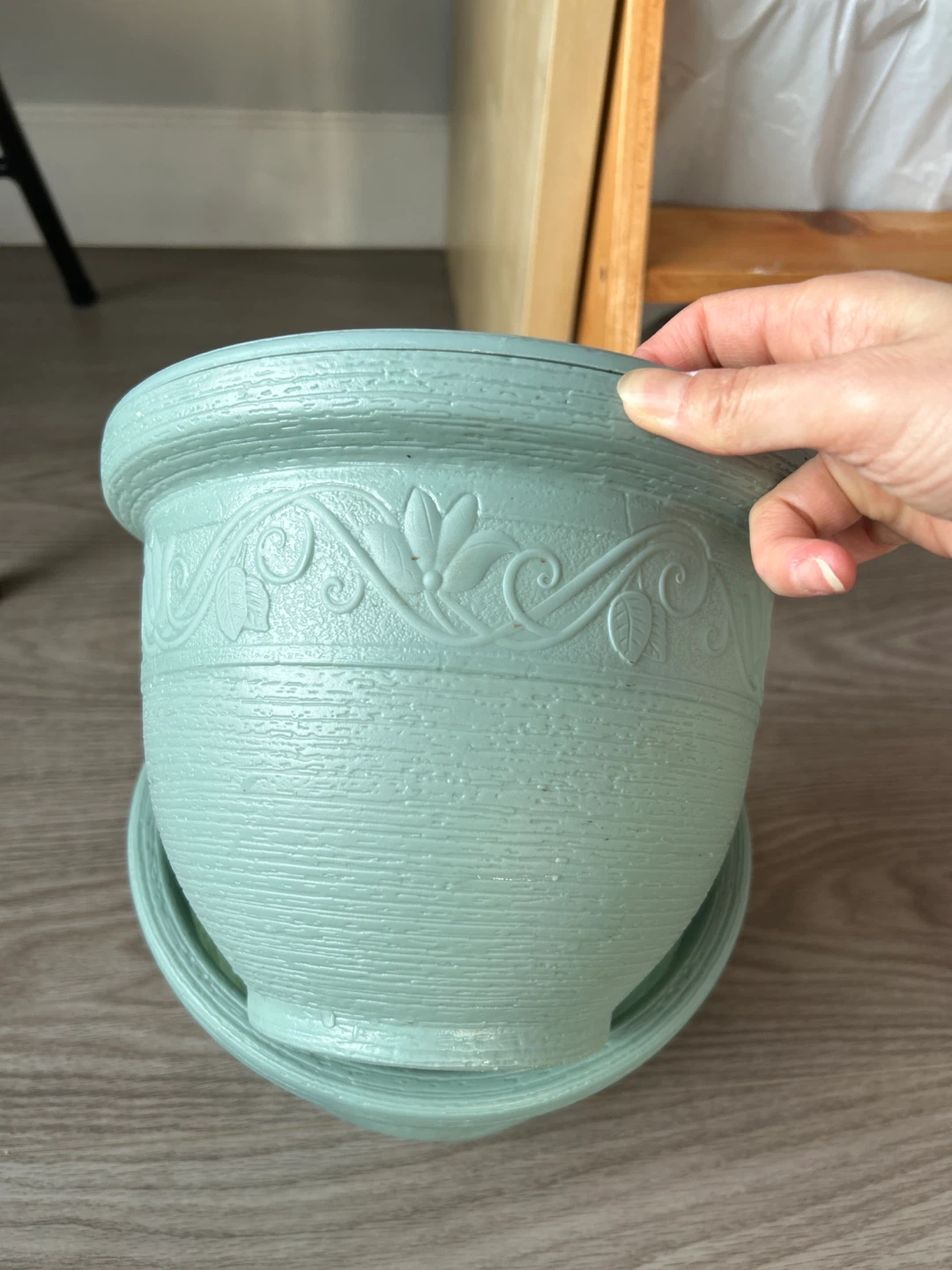 Green Decorative Flower Pot x 2 - photo 2