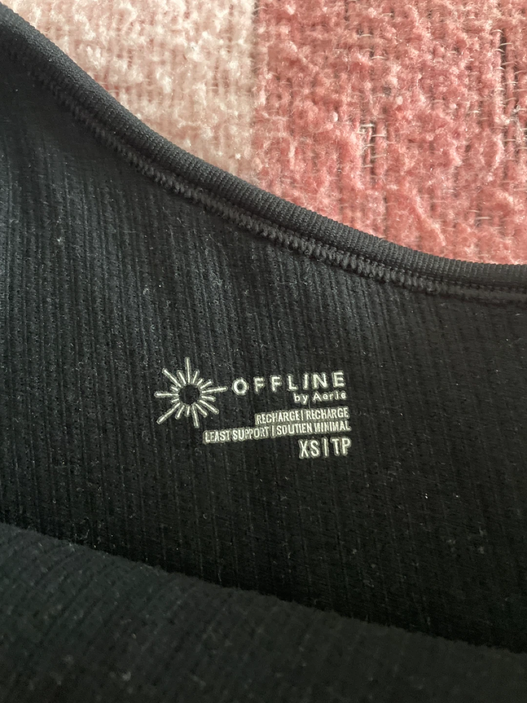 Aerie Offline Recharge Black Tank Top - XS - photo 3