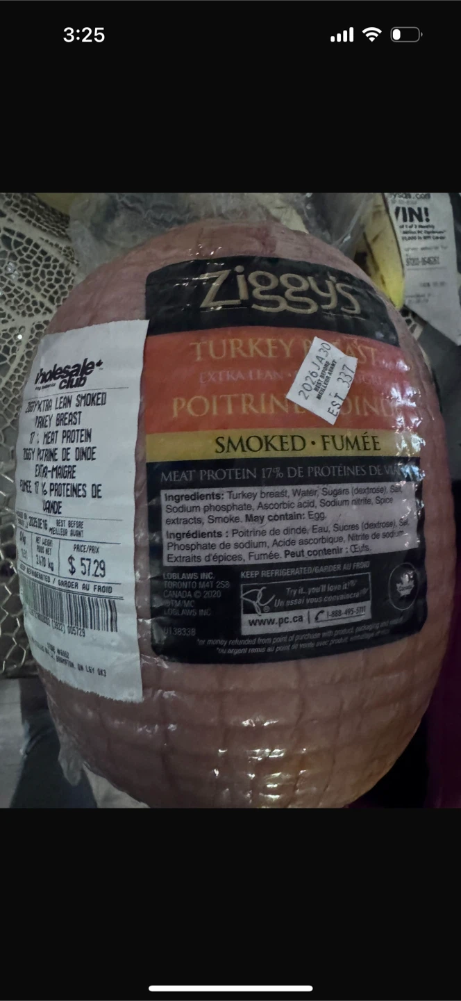 Ziggy's Extra Lean Smoked Turkey Breast