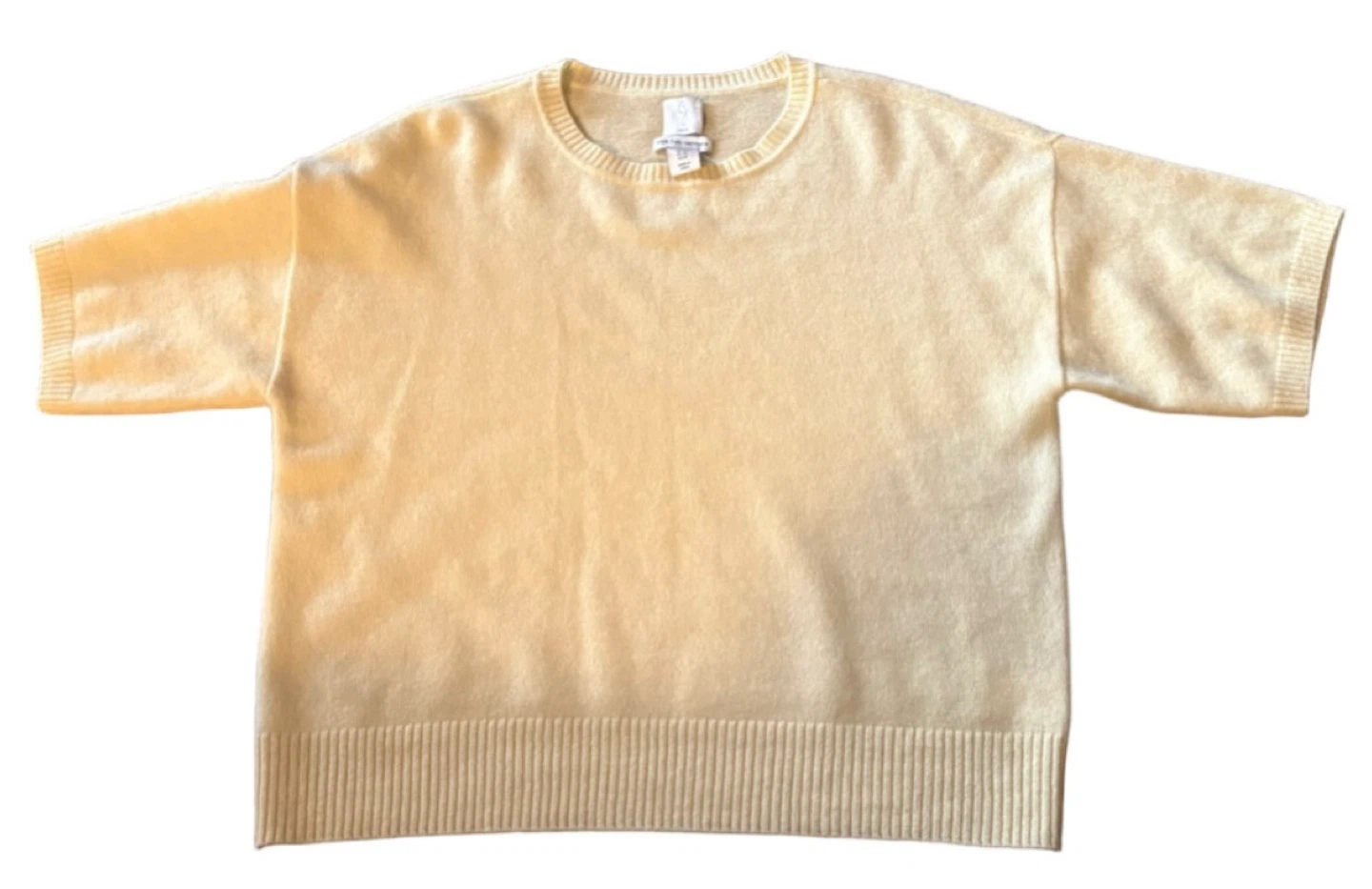 Joie Soft Yellow Cashmere Crew – Luxe Layers with a Sunny Twist