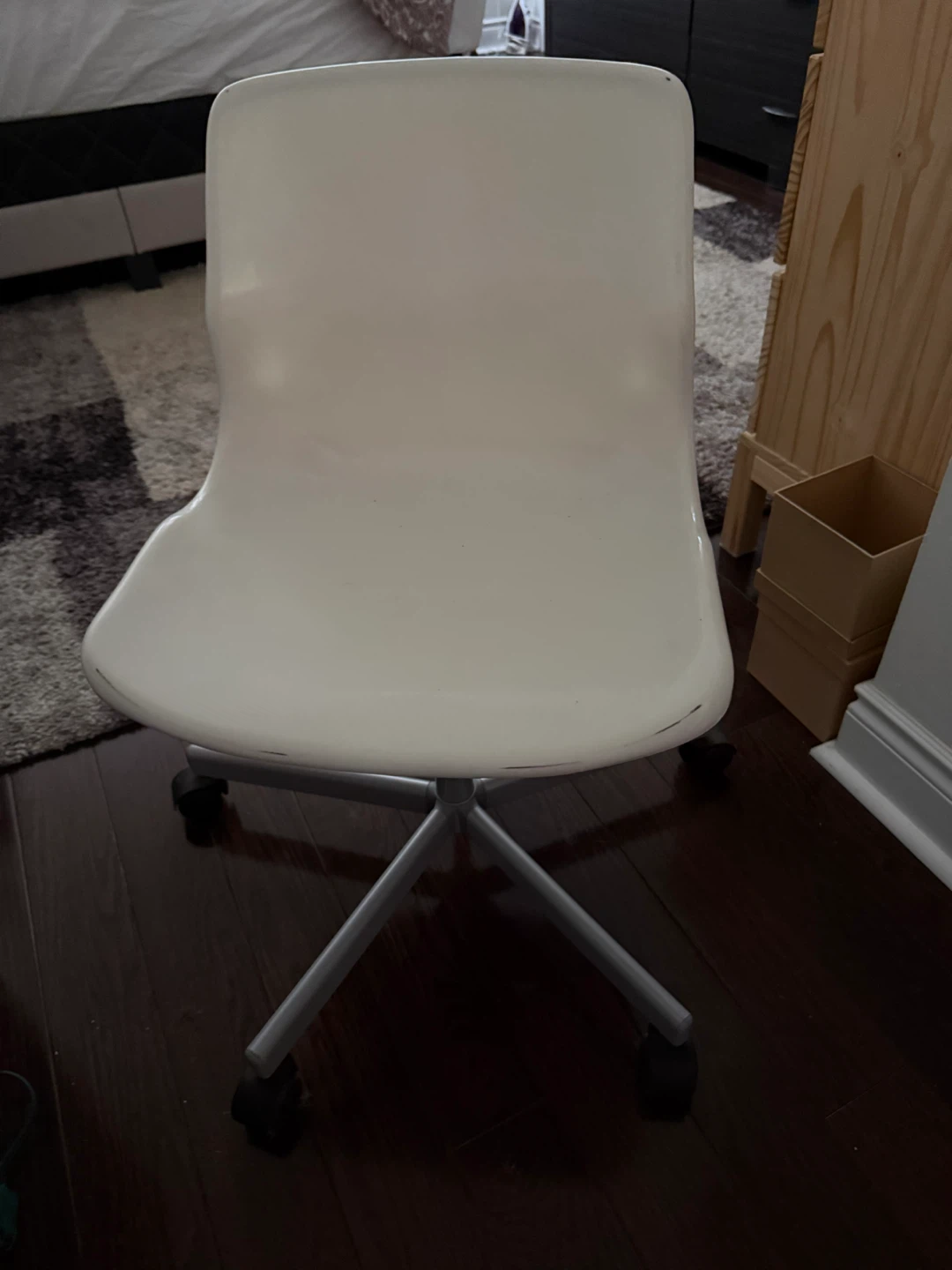 MOVING SALE - IKEA Vilgot White Swivel Chair