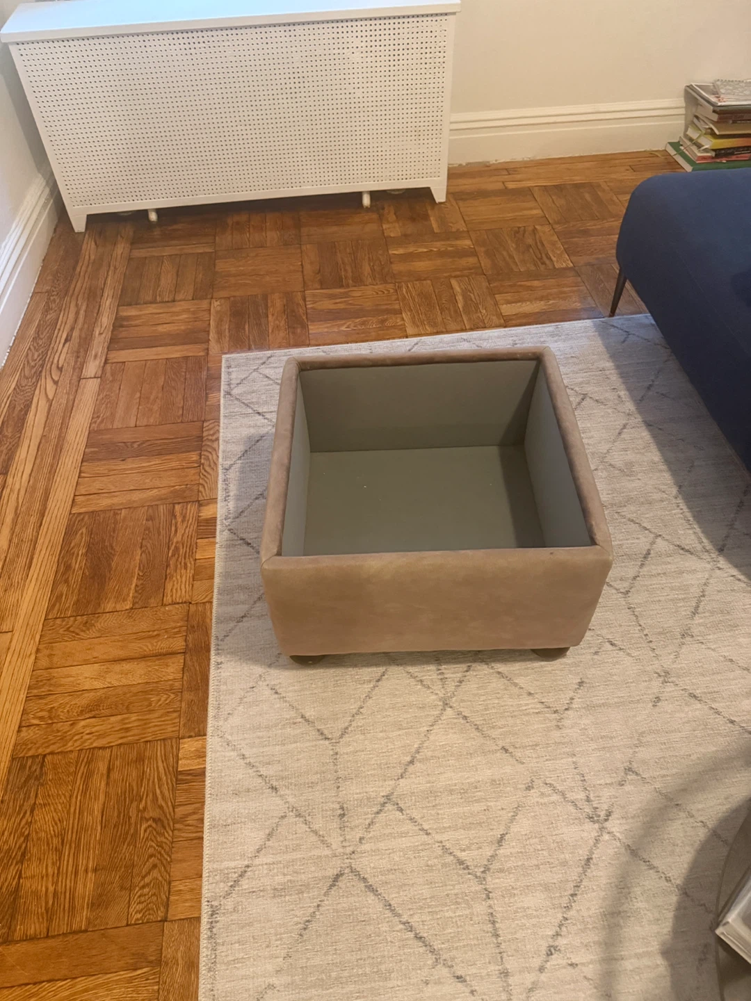 Beige Storage Ottoman - 17x17 inches - photo 3