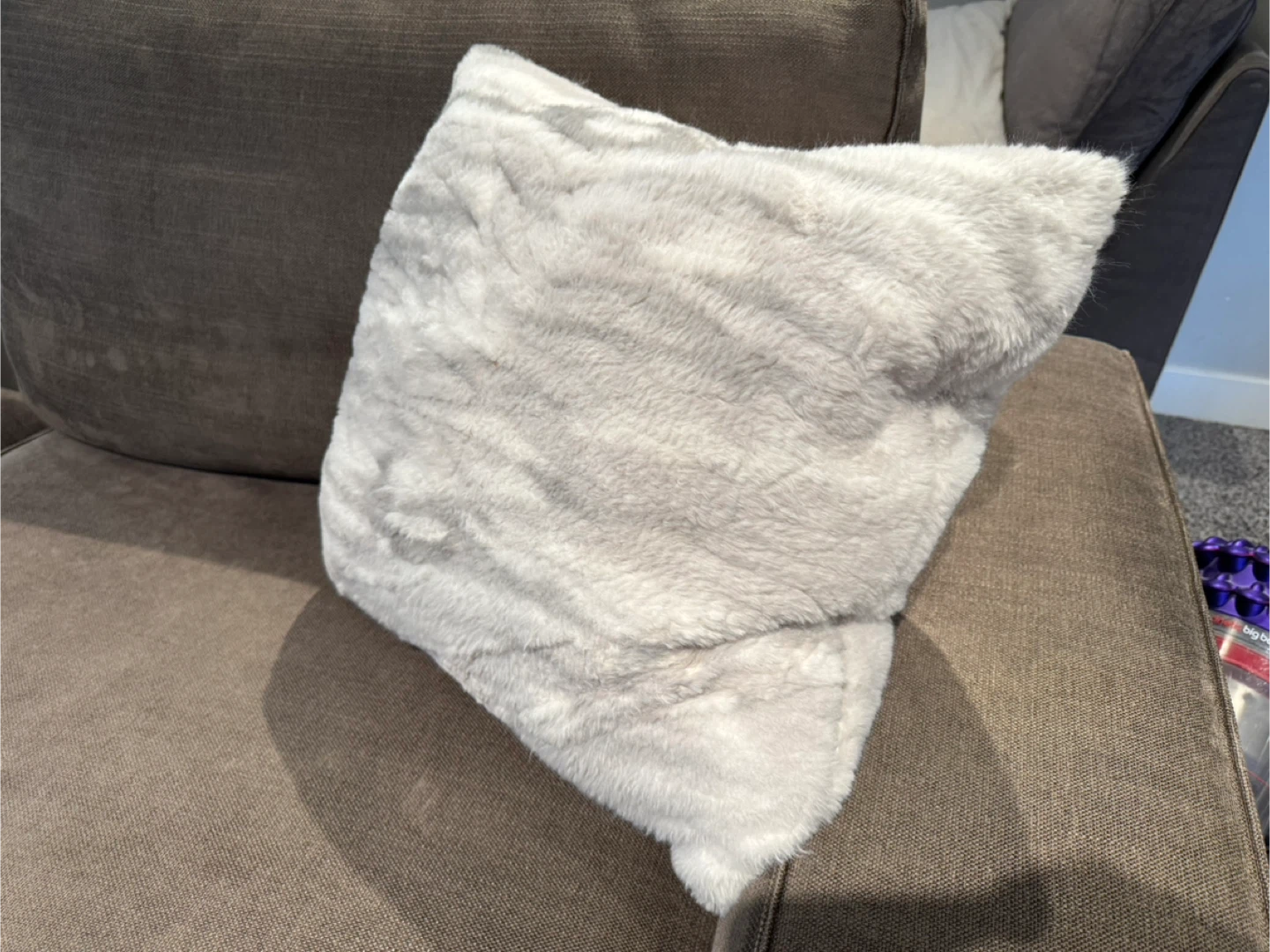 Fuzzy Throw Pillow - photo 2