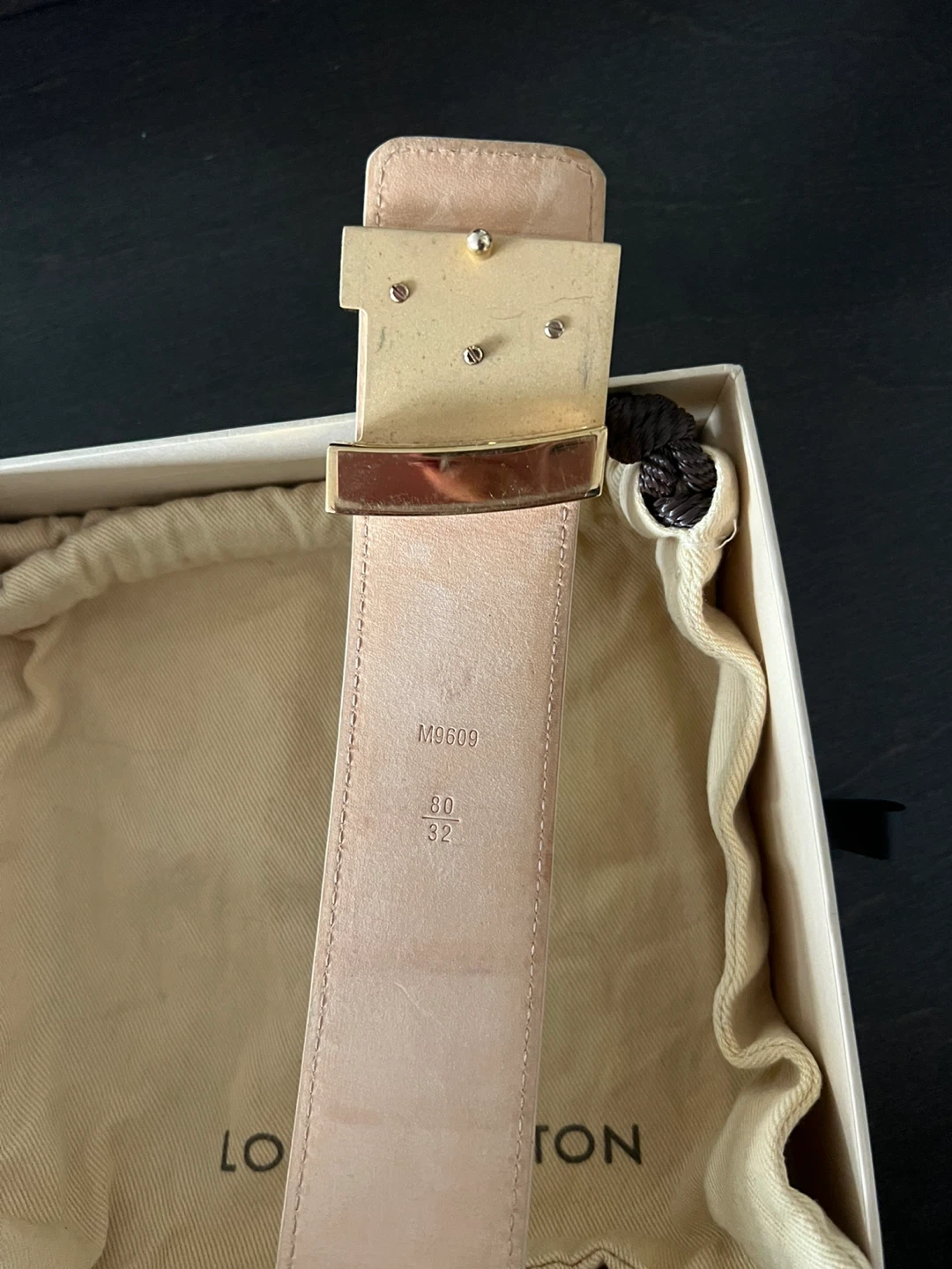 Louis Vuitton Damier Azur Belt Size 80/32 - photo 4