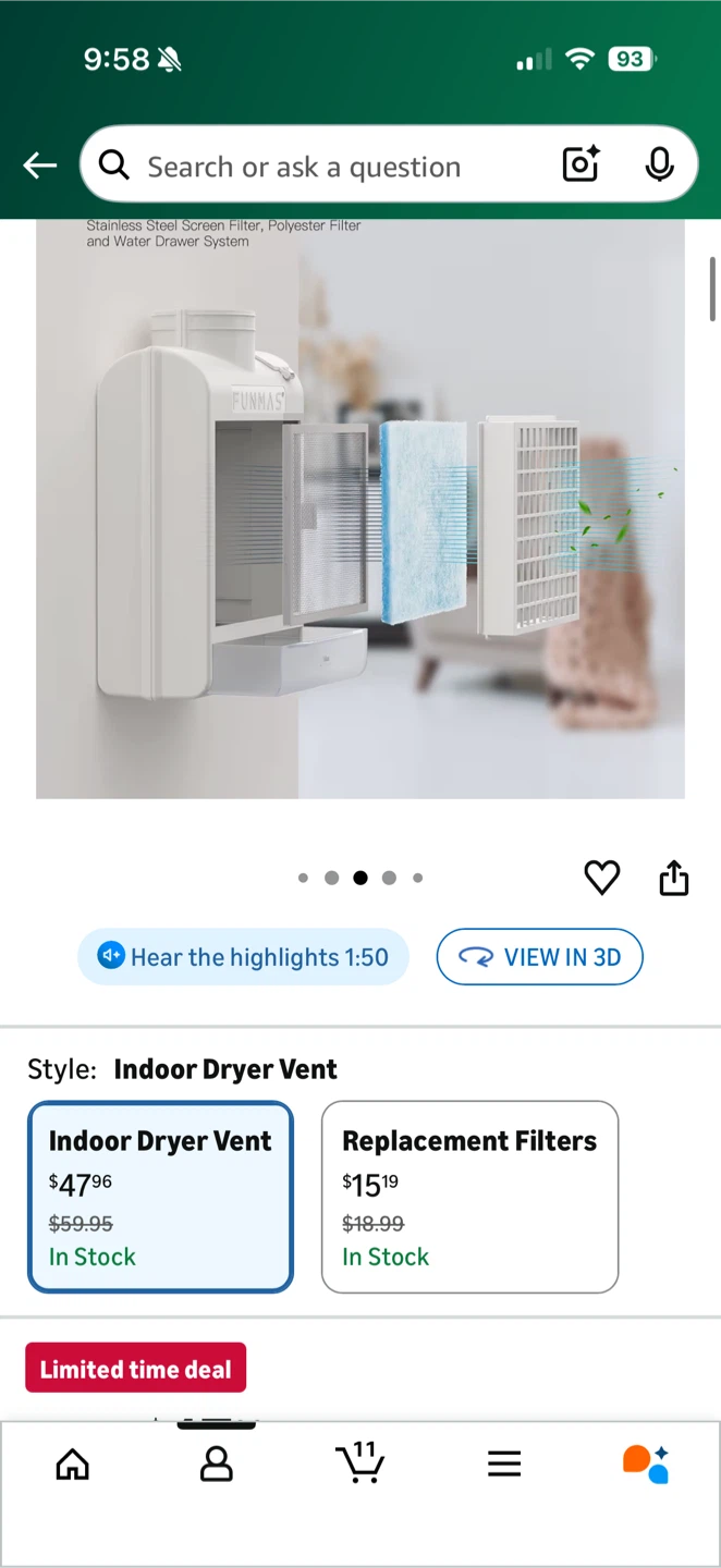 COSTWAY Compact Laundry Dryer - photo 4