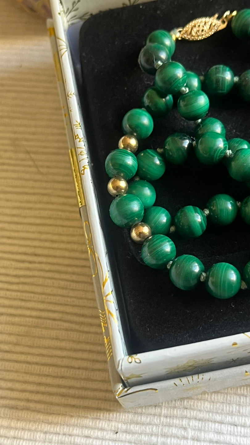 Malachite & Gold Necklace - photo 5