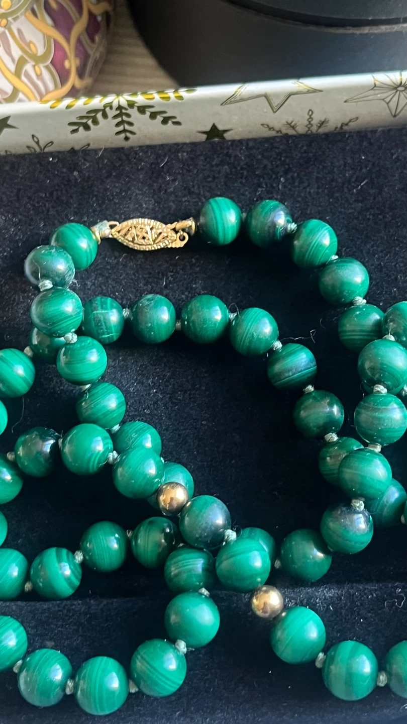 Malachite & Gold Necklace - photo 4