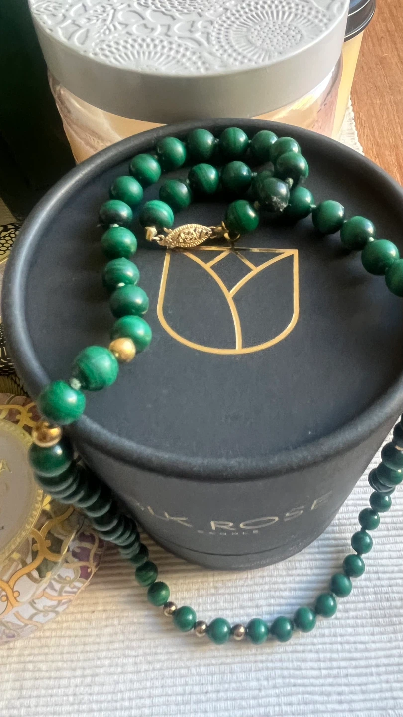 Malachite & Gold Necklace - photo 2