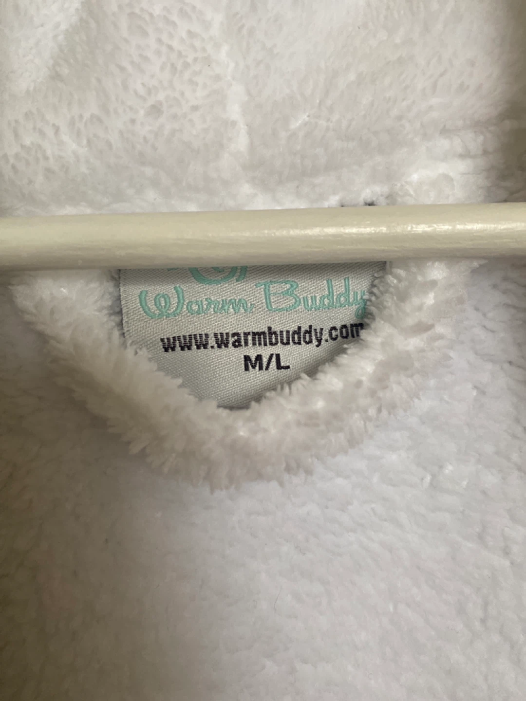 Warm Buddy White Robe - Size M/L - photo 2